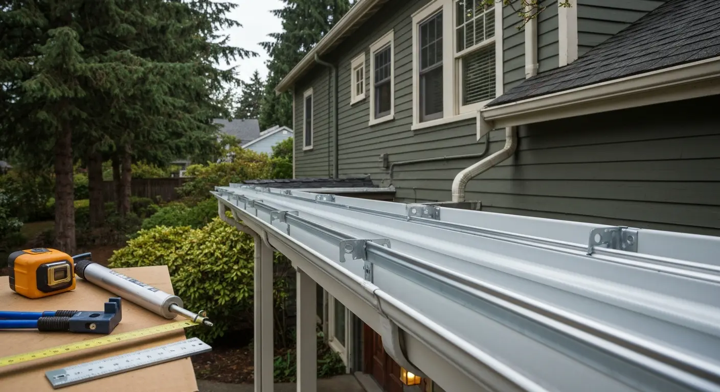Gutter repair work
