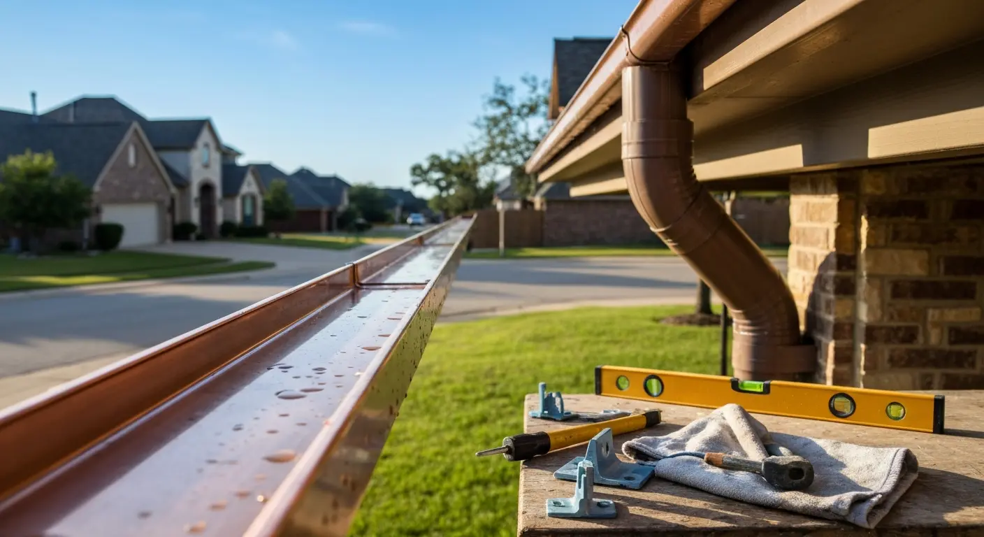 Gutter repair work