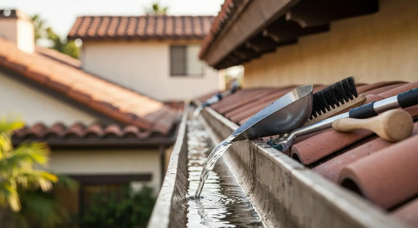 Professional gutter cleaning service
