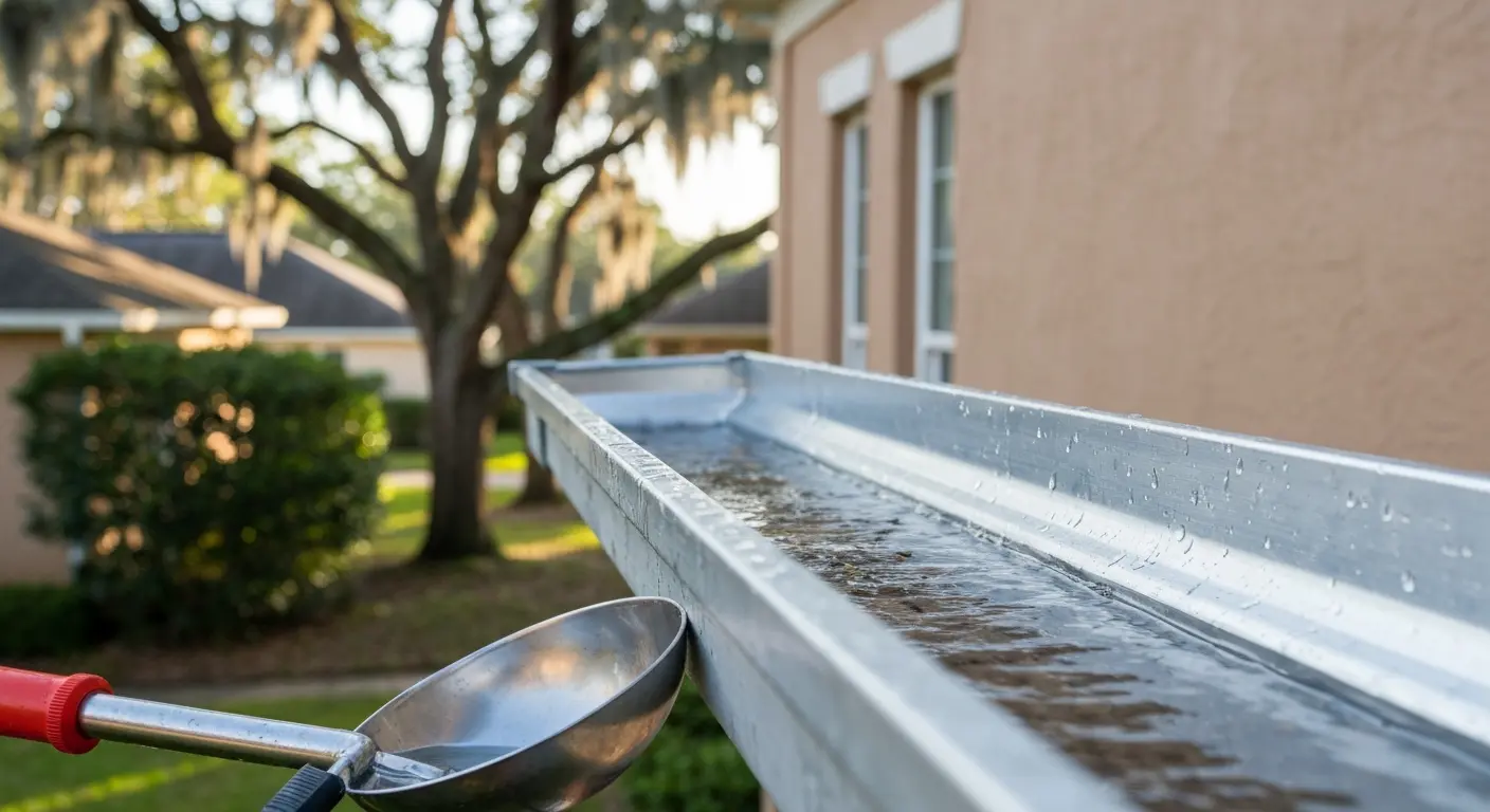 Gutter cleaning service