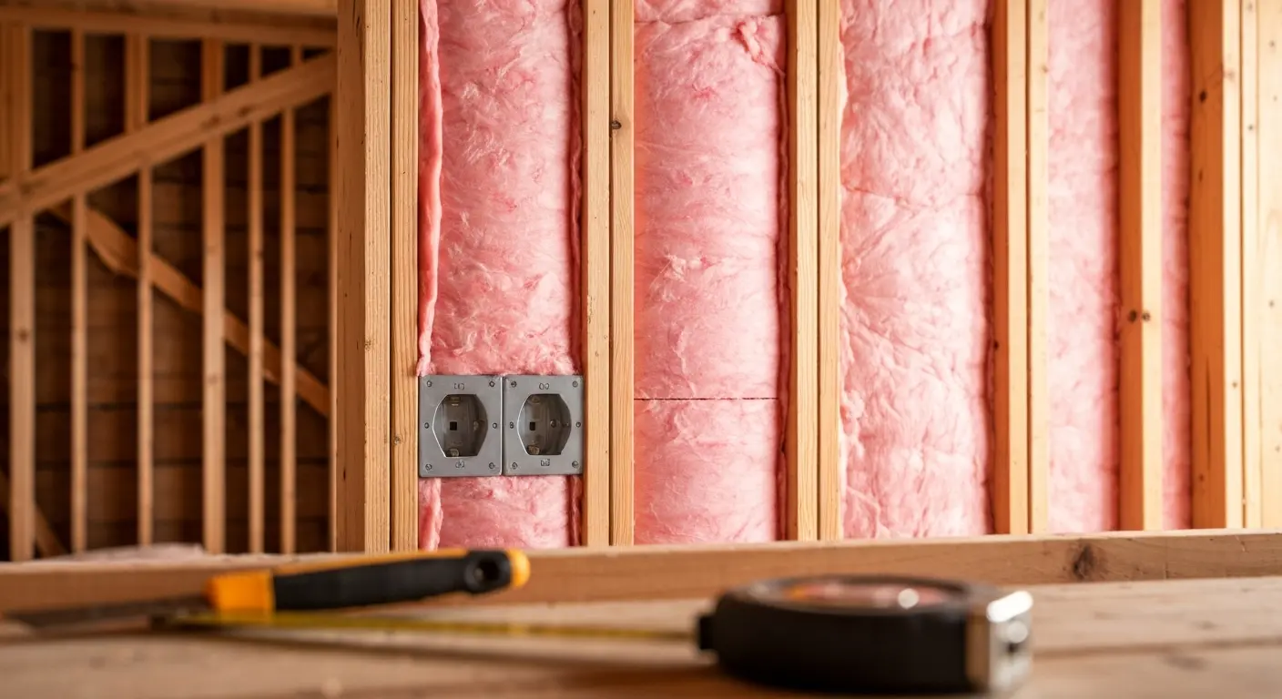 Fiberglass insulation installation