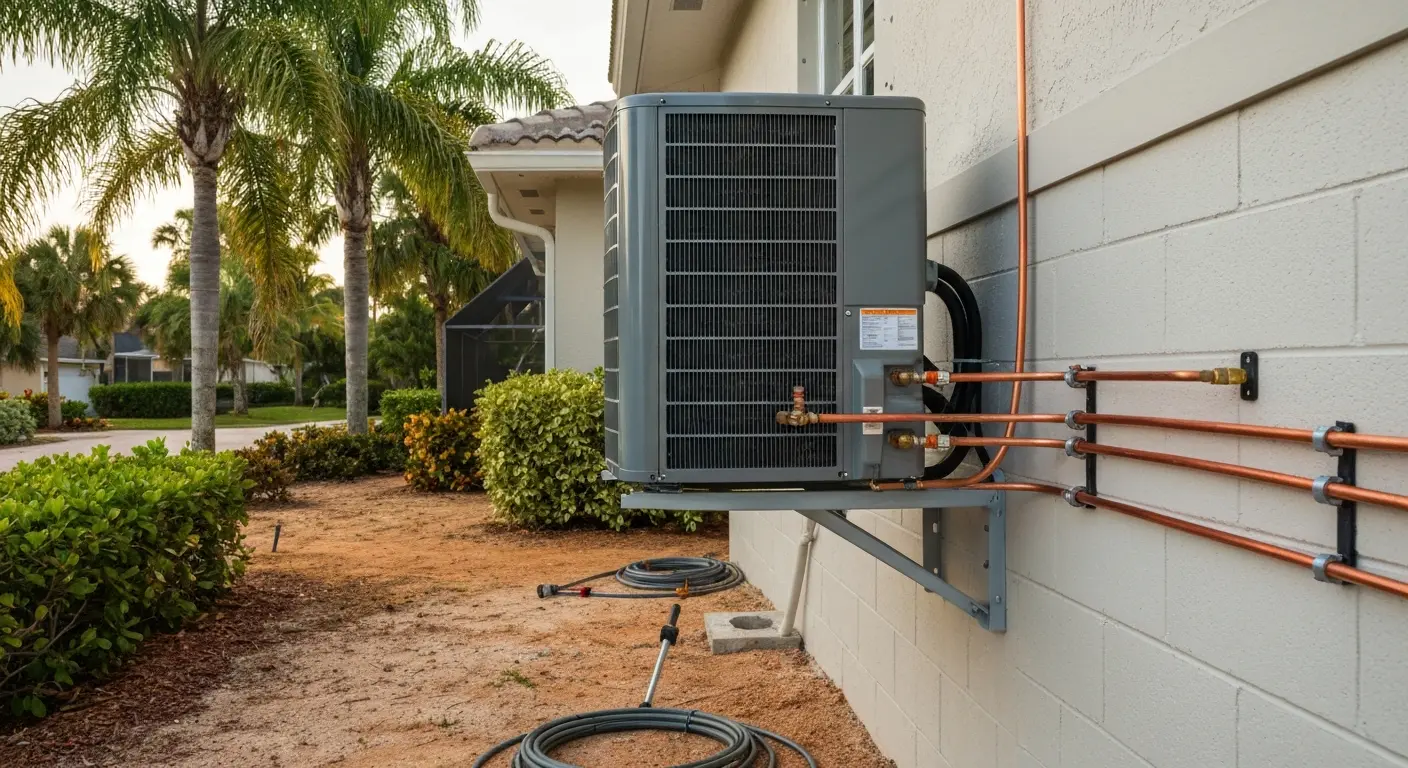 Air conditioning system installation