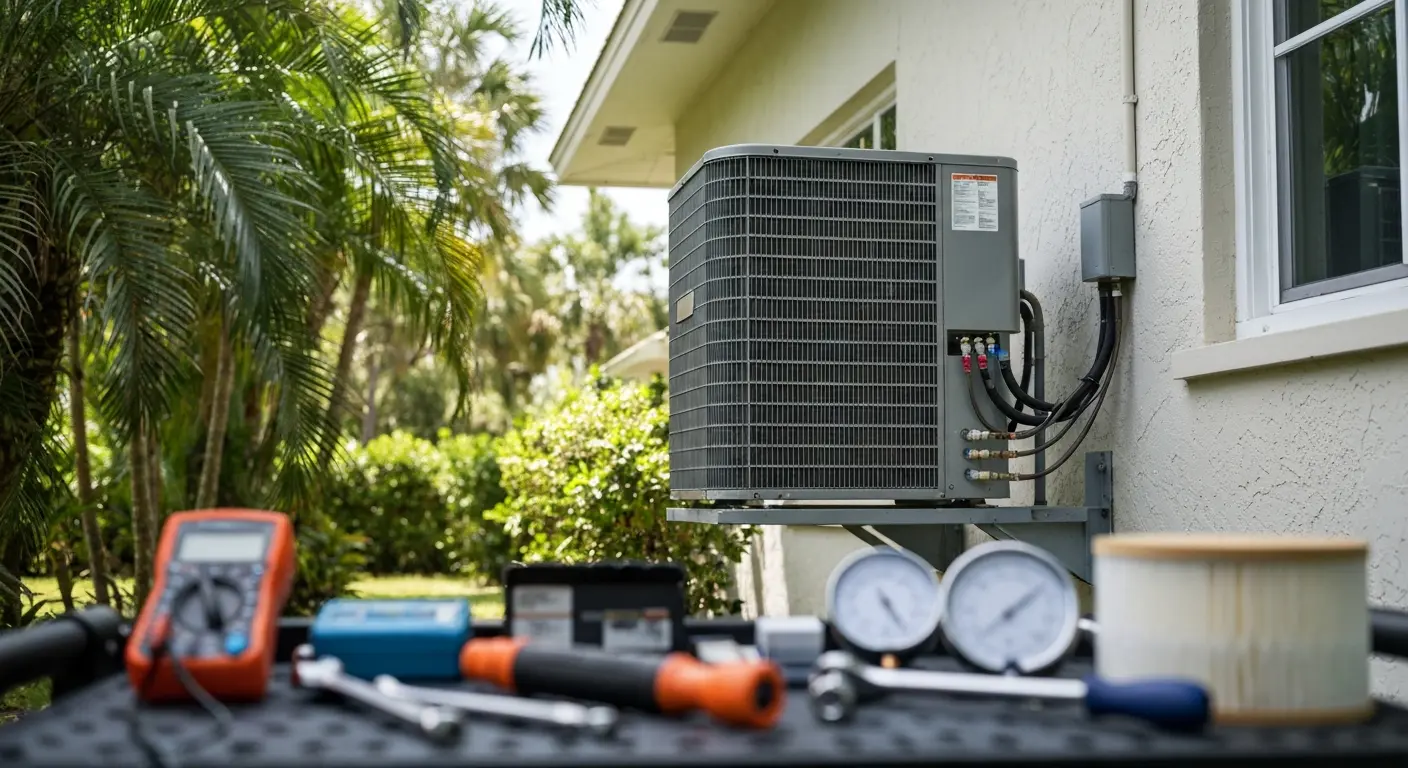 AC maintenance on Matlacha island property