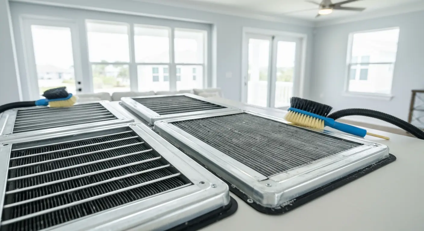 Air conditioning vent cleaning service