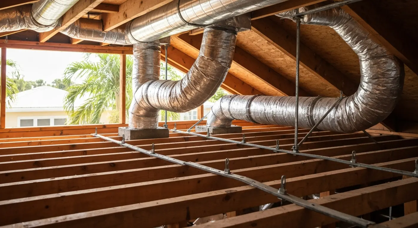 HVAC duct installation project