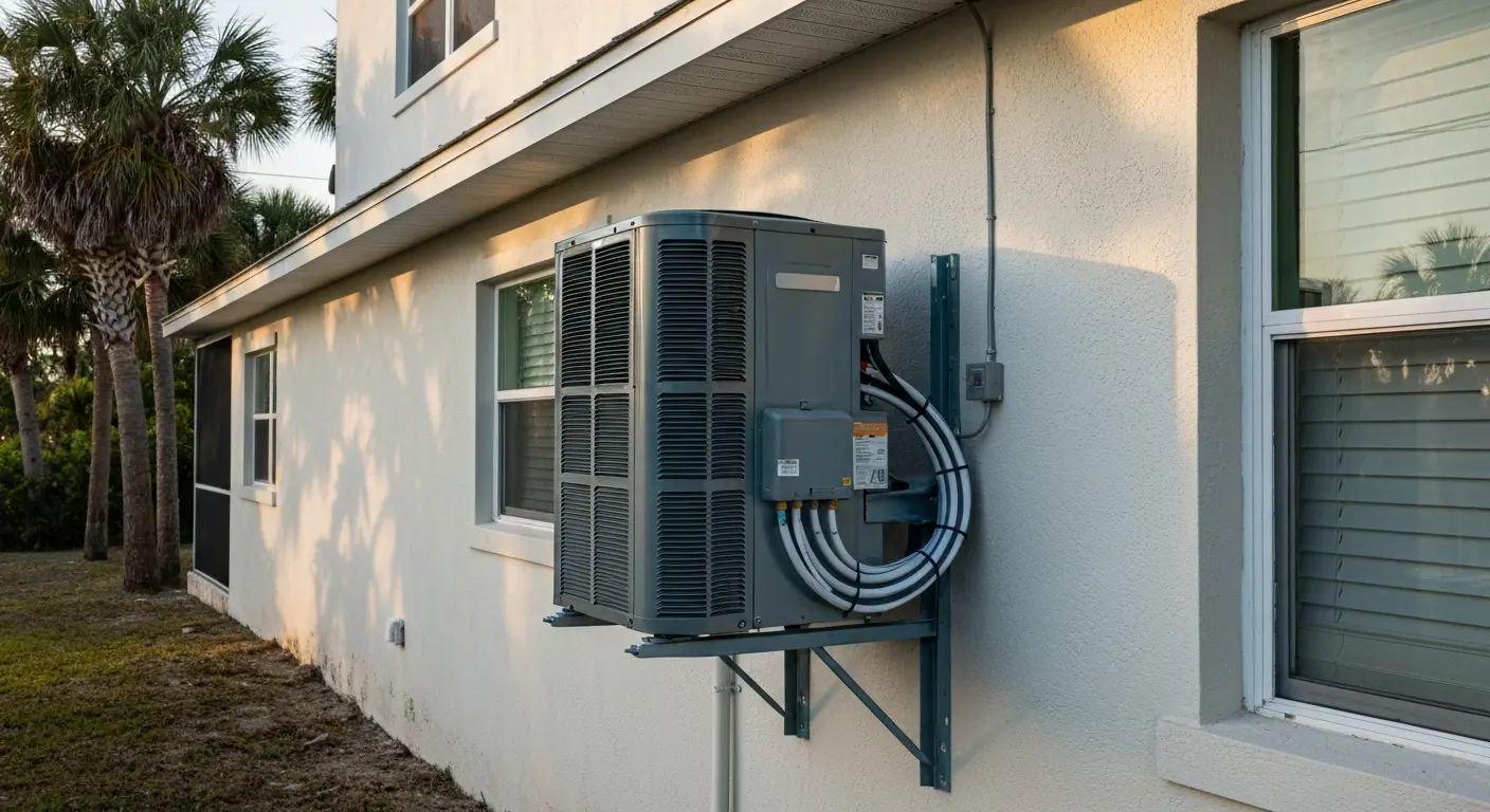 AC unit installed in Matlacha island home