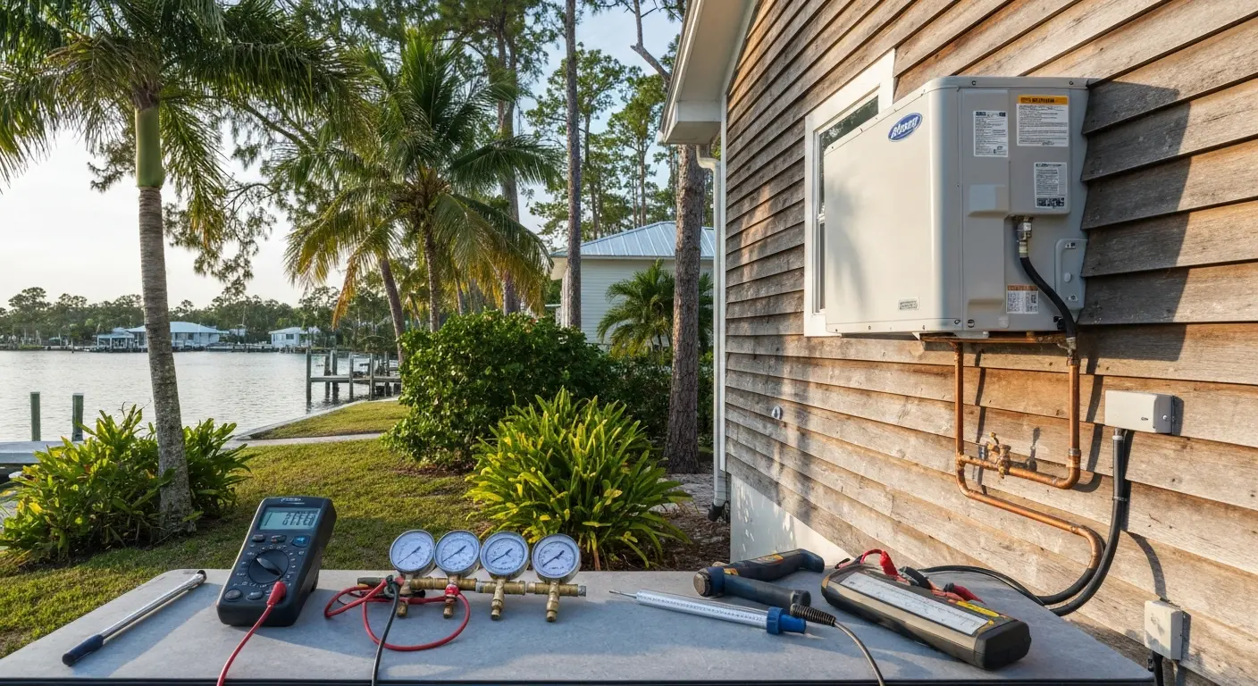 AC repair in Matlacha coastal home