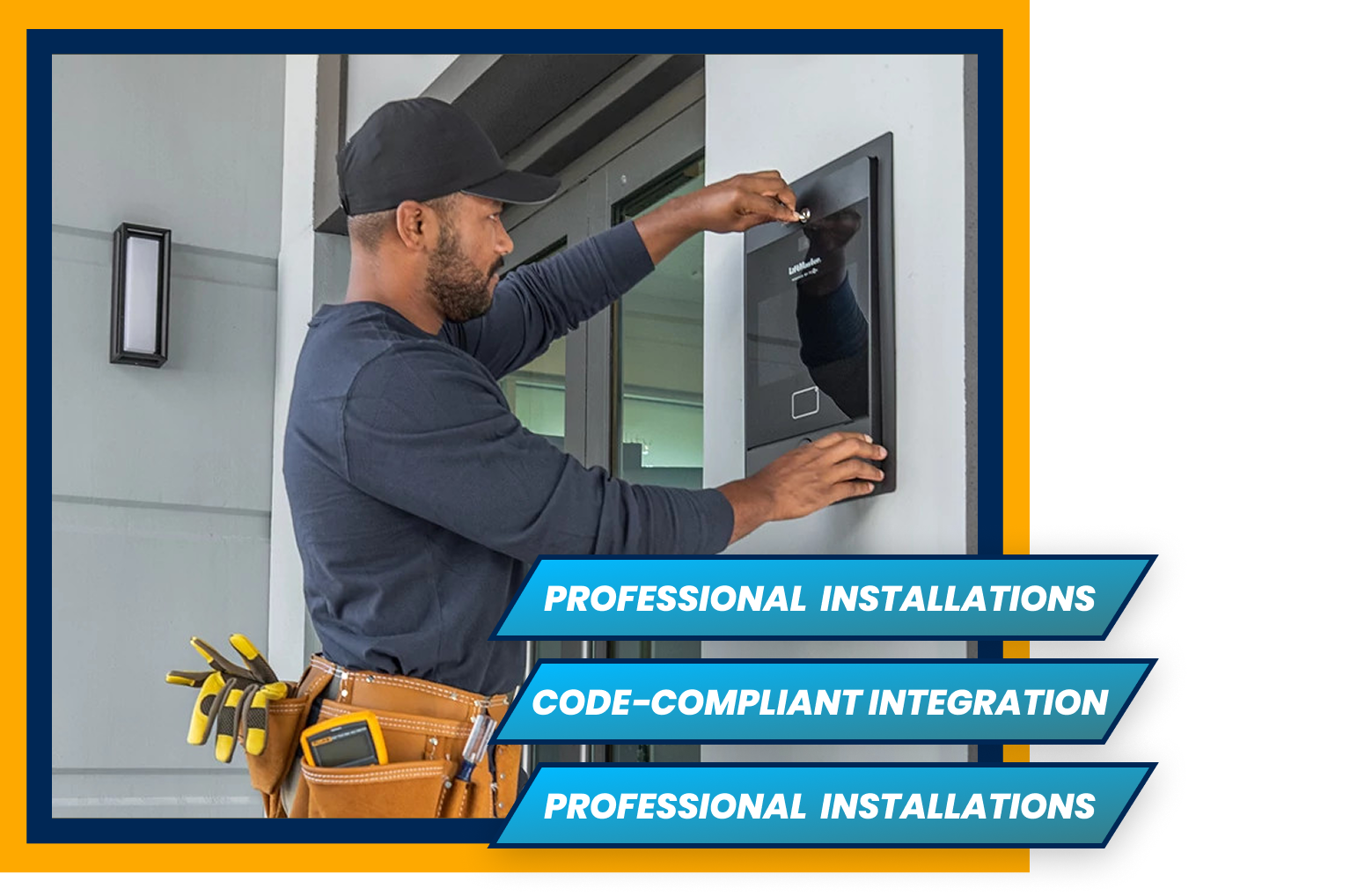 Professional security camera installation