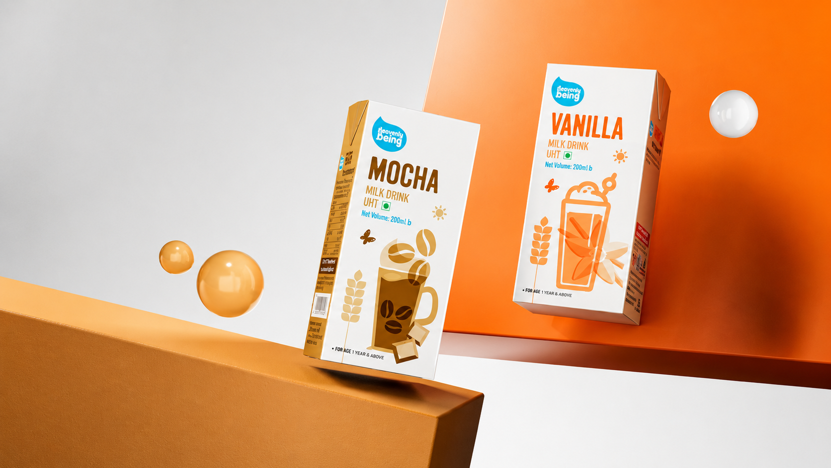 Aarong Dairy UHT Milk — Packaging Design & 3D Visualization — production still