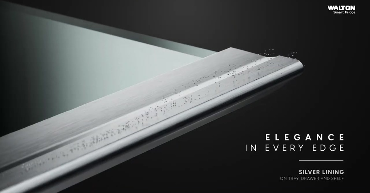 Walton Smart Fridge – Three Door Side By Side 3D Product Launch Reveal – VFX breakdown frame 2 of 4