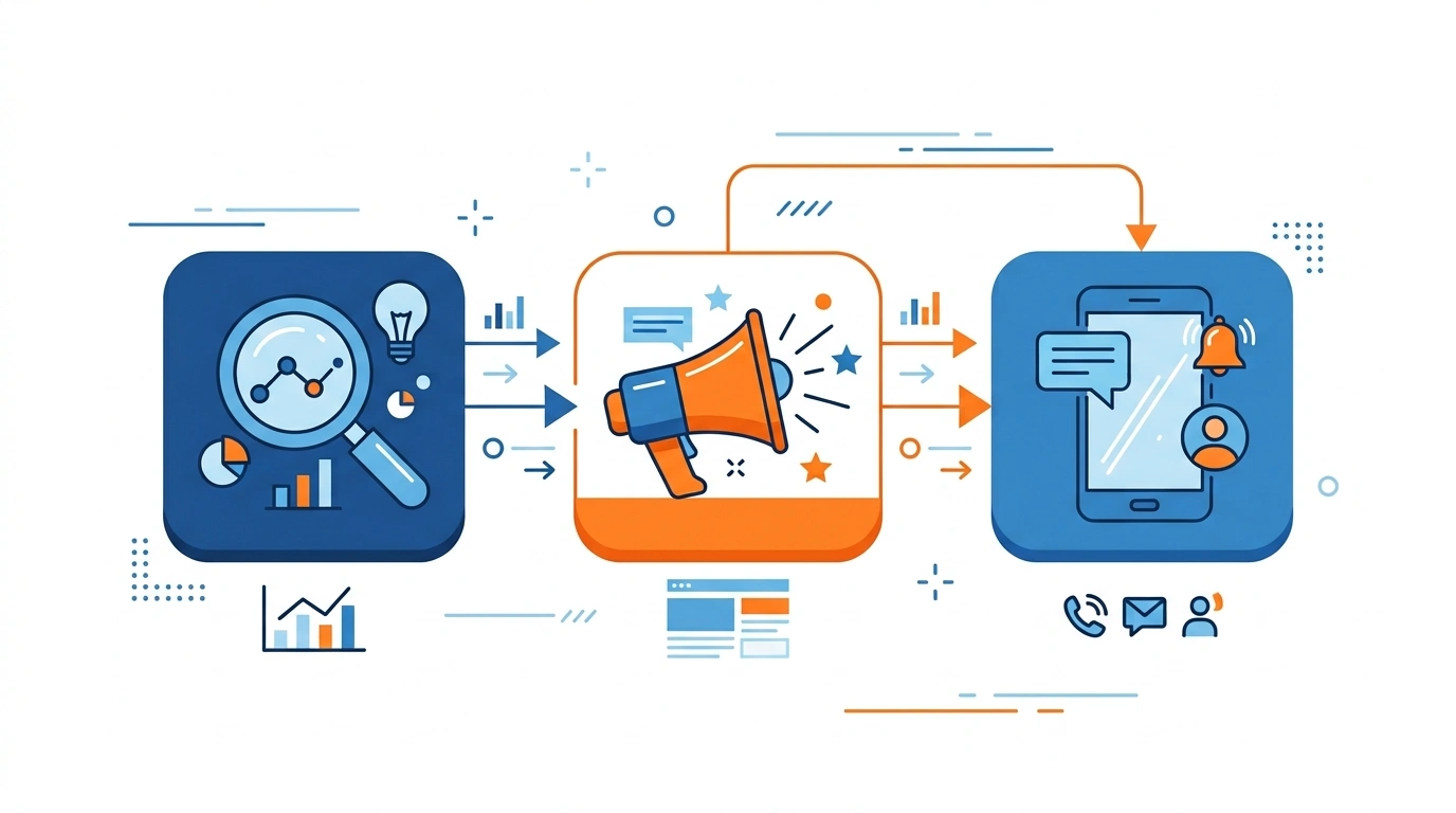 plumbing lead generation company full service system illustration