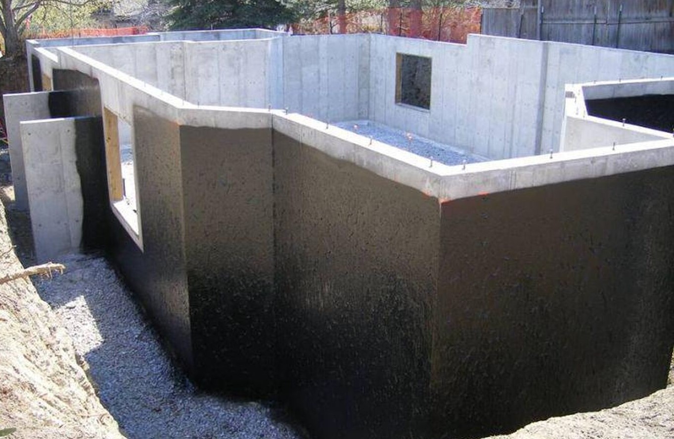 French drain installation