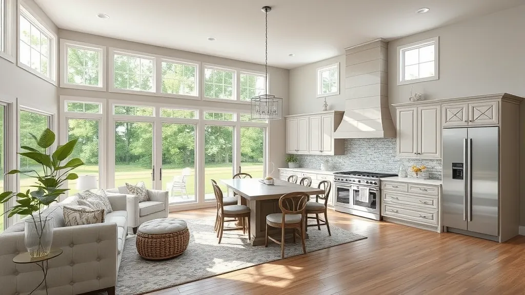 Home Remodeling in North Inver Grove Heights MN showcasing modern kitchen and living area design.