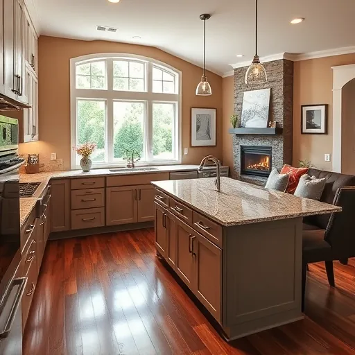Modern kitchen in Powers Lake MN with sleek appliances, granite countertops, and warm cabinetry highlighting cozy decor.