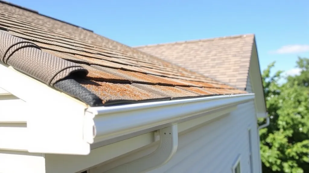 Gutter cleaning project in Stillwater MN showing before and after of cleaned gutters on a residential house