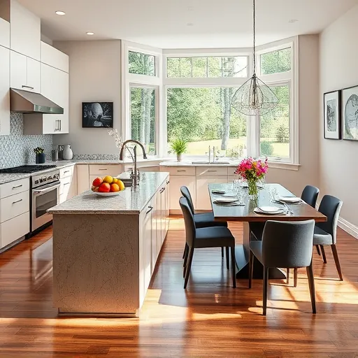 Modern kitchen remodel in Tanners Lake Minnesota with sleek cabinetry, stainless appliances, and natural light.