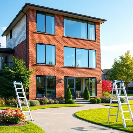 Sparkling modern home in Stillwater Minnesota with clean windows, lush landscaping, and well-maintained exterior.