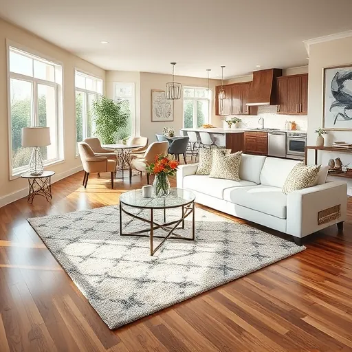 Beautifully designed living room in Oakdale MN showcasing modern aesthetics with elegant furniture and natural light.