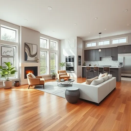 Stunning living room remodel in Cottage Grove MN featuring a spacious layout, modern design, and elegant furnishings.