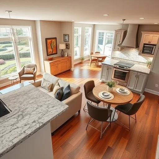 Completed home remodeling in South Cottage Grove MN featuring an open-concept space with modern kitchen and cozy living area.