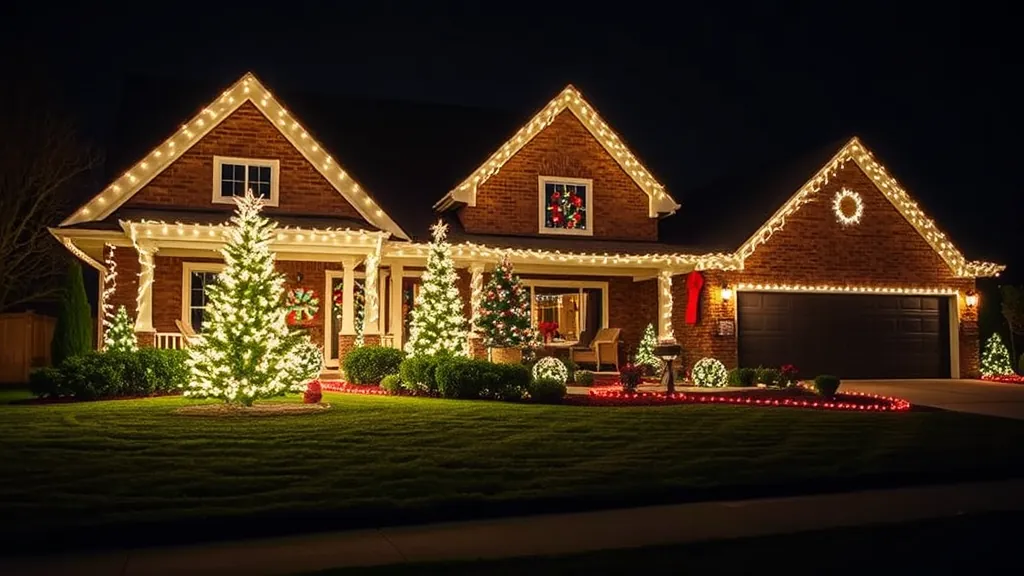 Christmas Light Installation and Removal projects in Stillwater MN showcasing festive homes and yards.