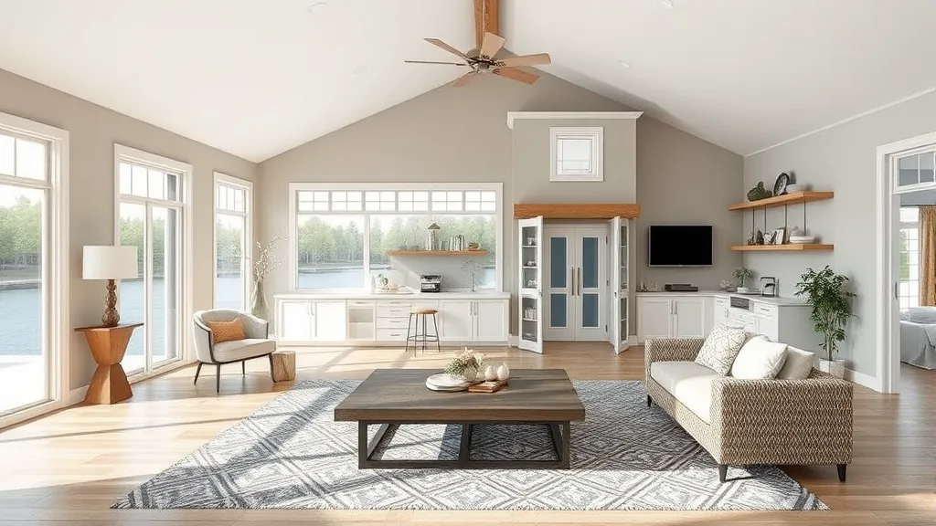 Home Remodeling in Dancing Waters, MN showcasing modern kitchen design and open floor plan.