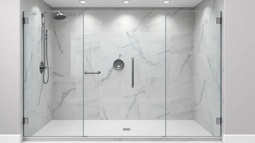 Glass Shower Door Cleaning projects in Stillwater MN showcasing before and after results with sparkling finish.