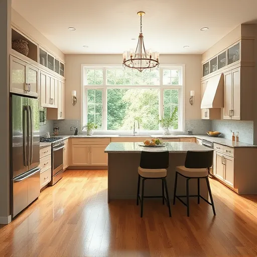 Modern kitchen in Stillwater MN featuring sleek cabinetry, granite countertops, and spacious layout with natural light.