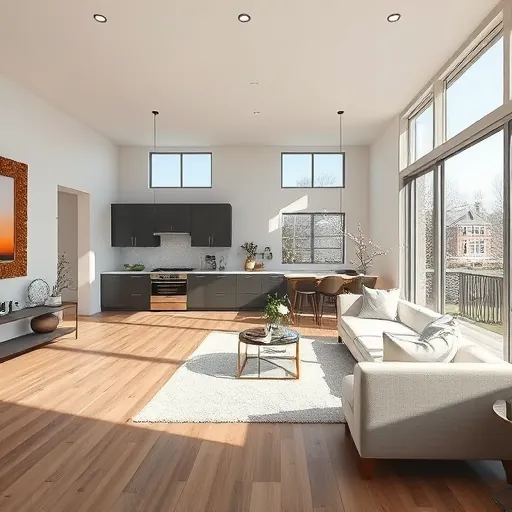Home remodeling project in Stillwater MN showcasing modern interior design, elegant furnishings, and bright lighting.