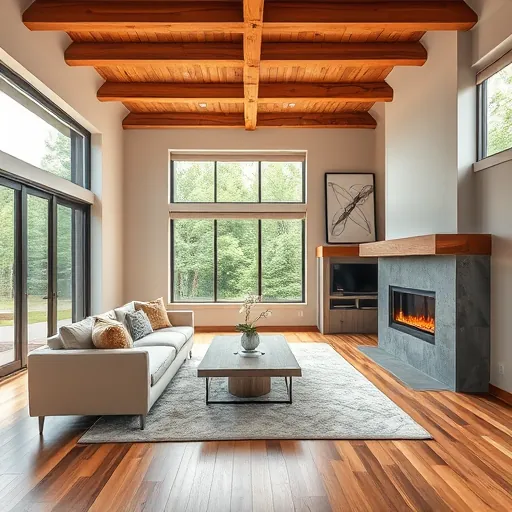 Beautifully remodeled living room in Woodbury MN featuring modern and traditional design, natural light, and elegant decor.