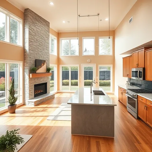Elegant remodeled living space in Inver Grove Heights with spacious rooms, modern decor, and lush outdoor views.