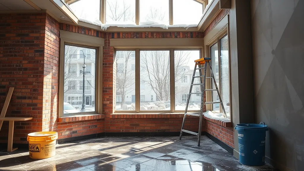 Construction cleanup and window cleaning projects in Stillwater MN showcased in a sunny outdoor setting.