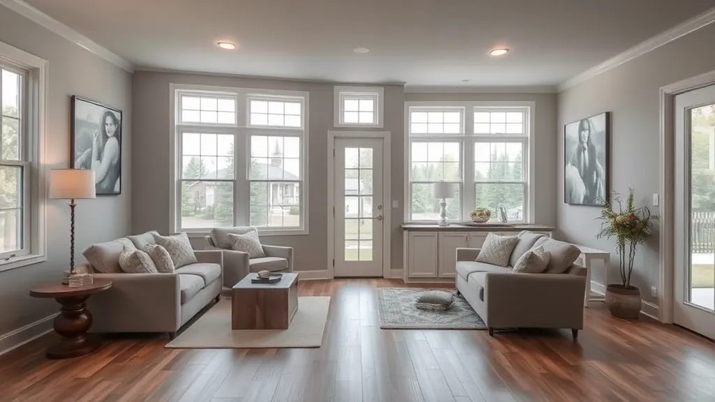 Home Remodeling in South Cottage Grove Area, MN with modern kitchen and spacious living room design.