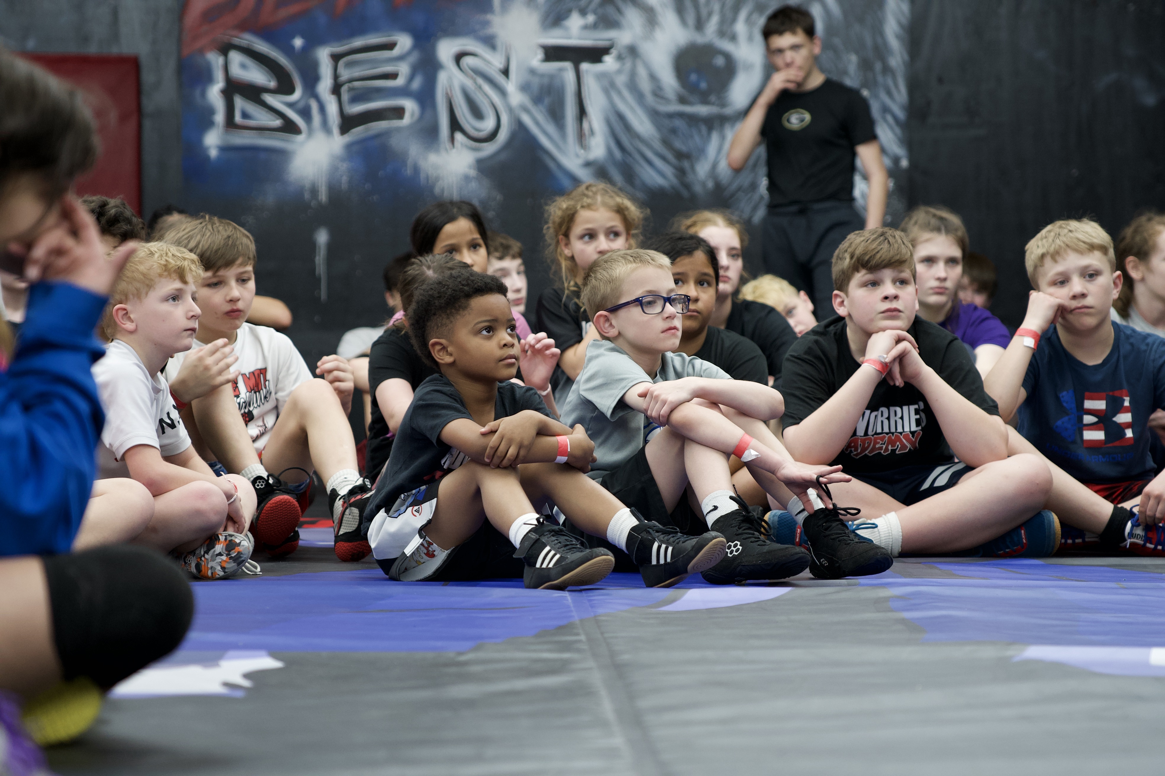 NoWorries Academy youth BJJ class