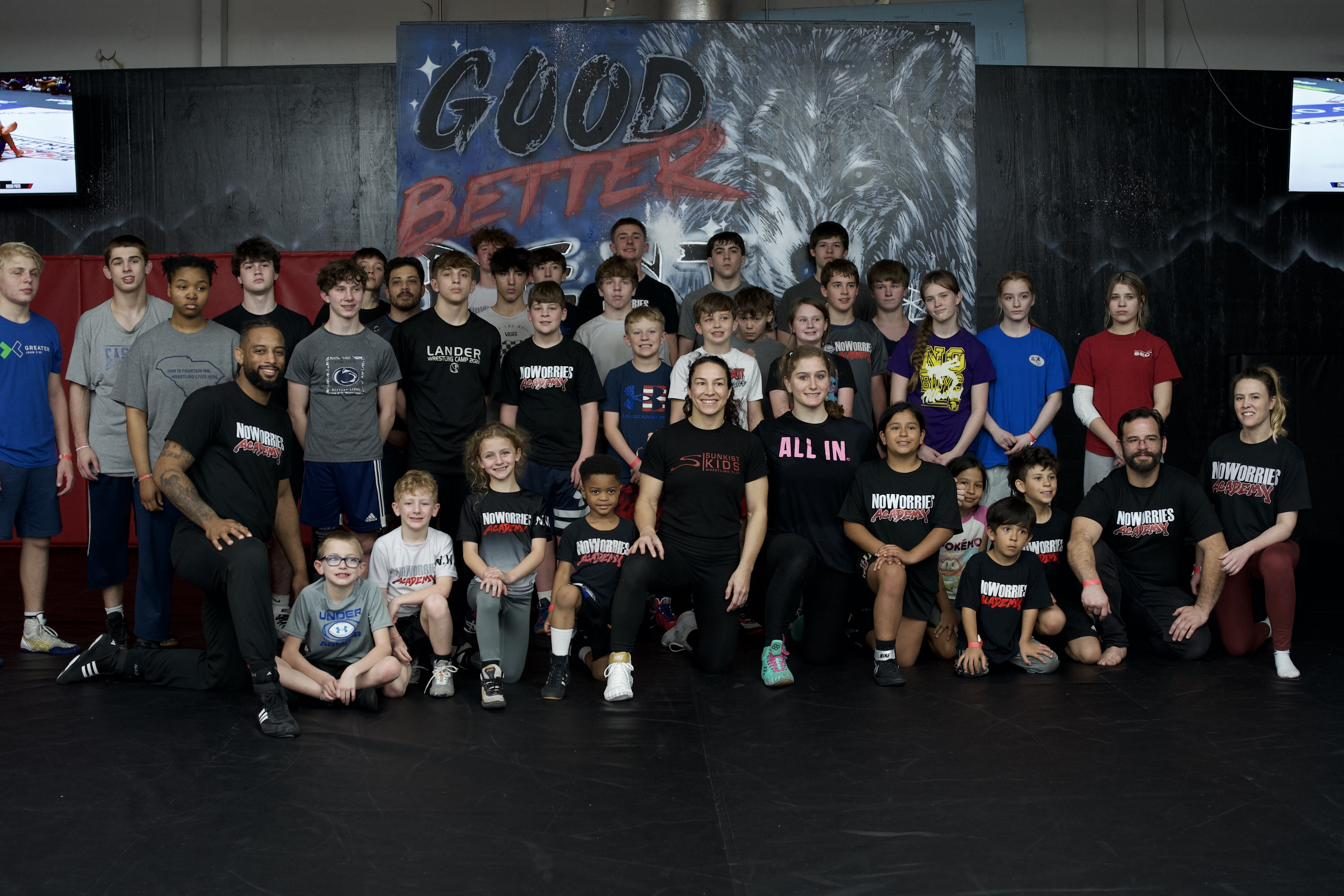 NoWorries Academy youth BJJ class in session