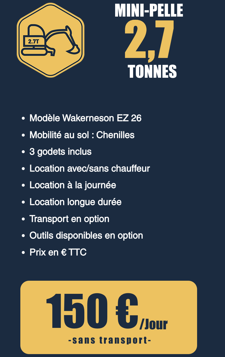 Location minipelle libourne