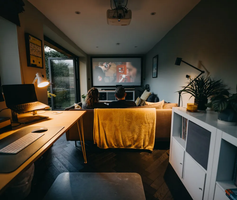 Family enjoying a multifunctional garden room