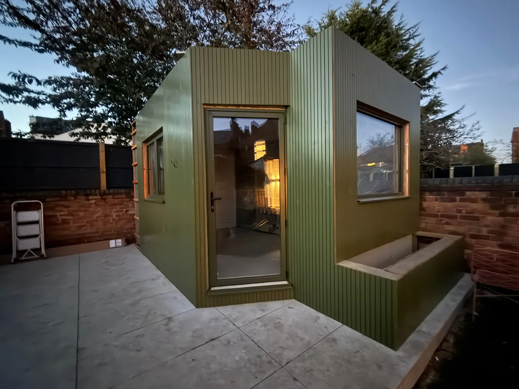 a modern garden office built in West Bridgford