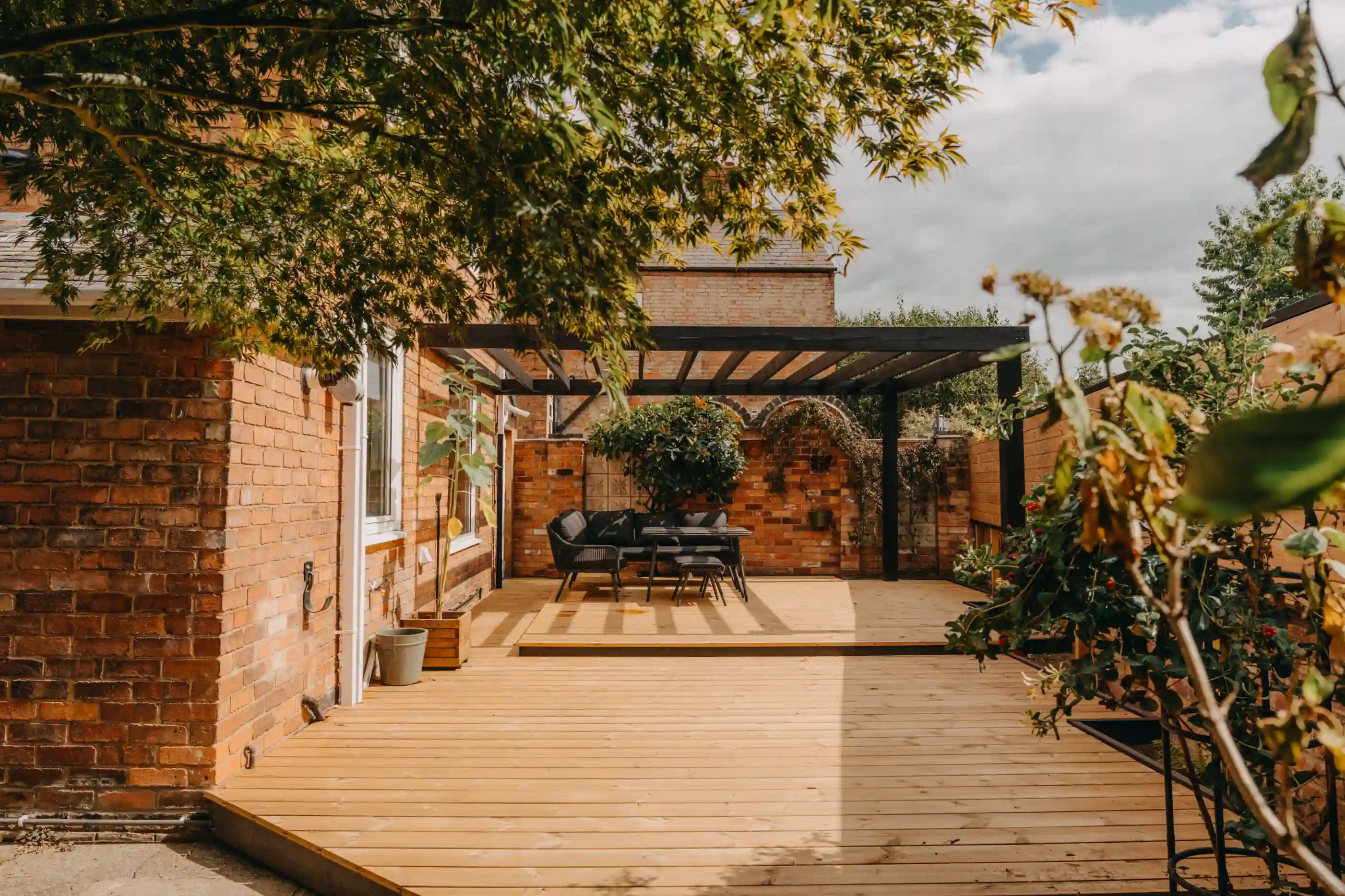 Full garden transformation, deck, pergola, fence built in West Bridgford, Nottingham - photo 1