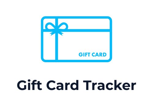 Blue icon of a gift card – track gift card usage for Amazon FBA sourcing