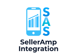Mobile phone icon featuring SAS text, indicating full integration with SellerAmp for rapid product analysis and sourcing.