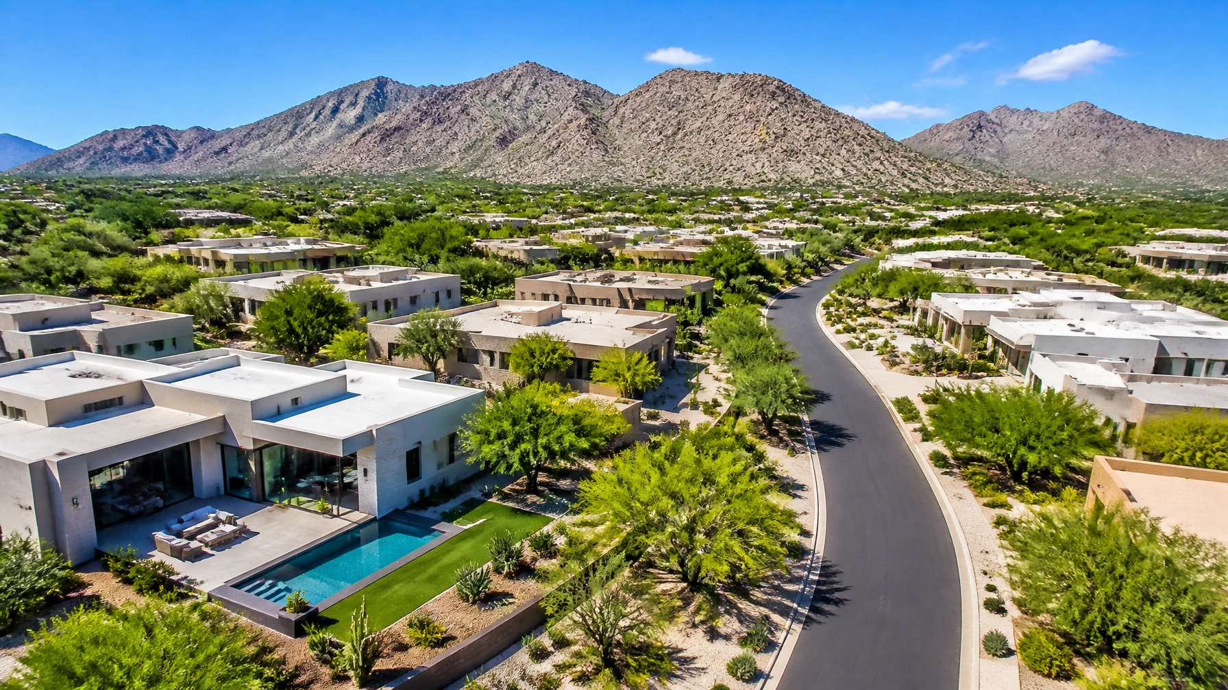 Scottsdale Arizona real estate market with McDowell Mountain views and luxury desert homes.