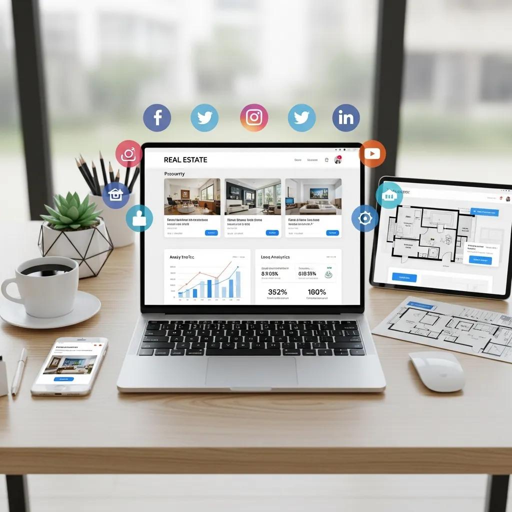Digital real estate dashboard showing property analytics and market data for Clearly Sold Arizona