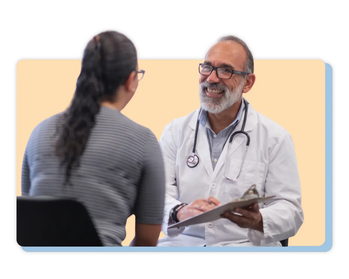 Direct primary care doctor meeting with a patient during a personalised healthcare consultation.