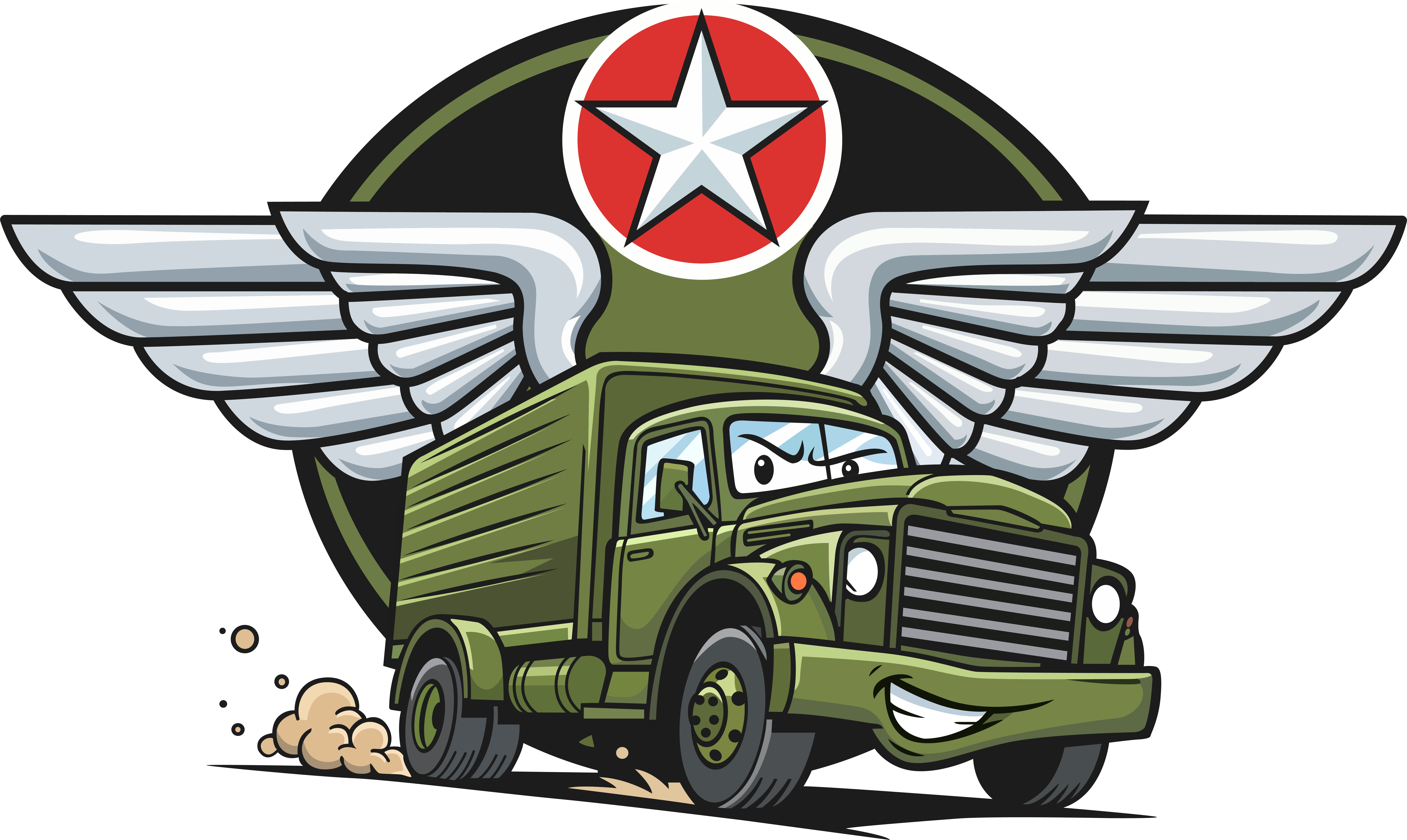 G.I. John's Hauling LLC logo — Veteran owned junk removal and hauling services in Western New York