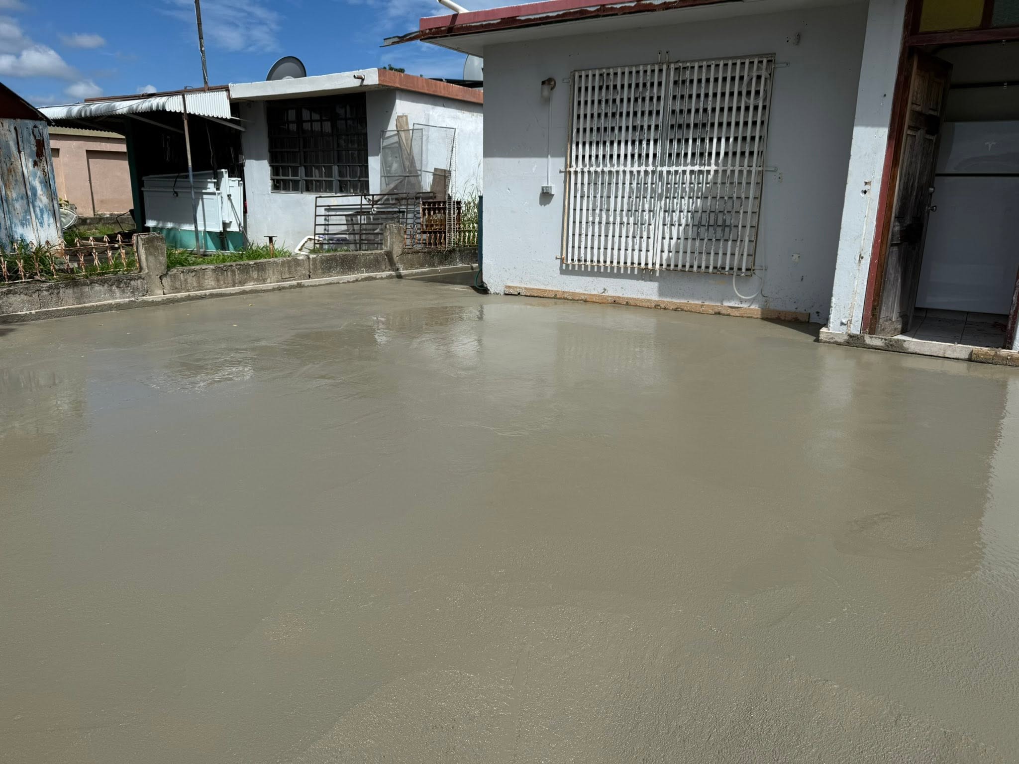 Área de construcción trabajada por Ledey Lawn Care