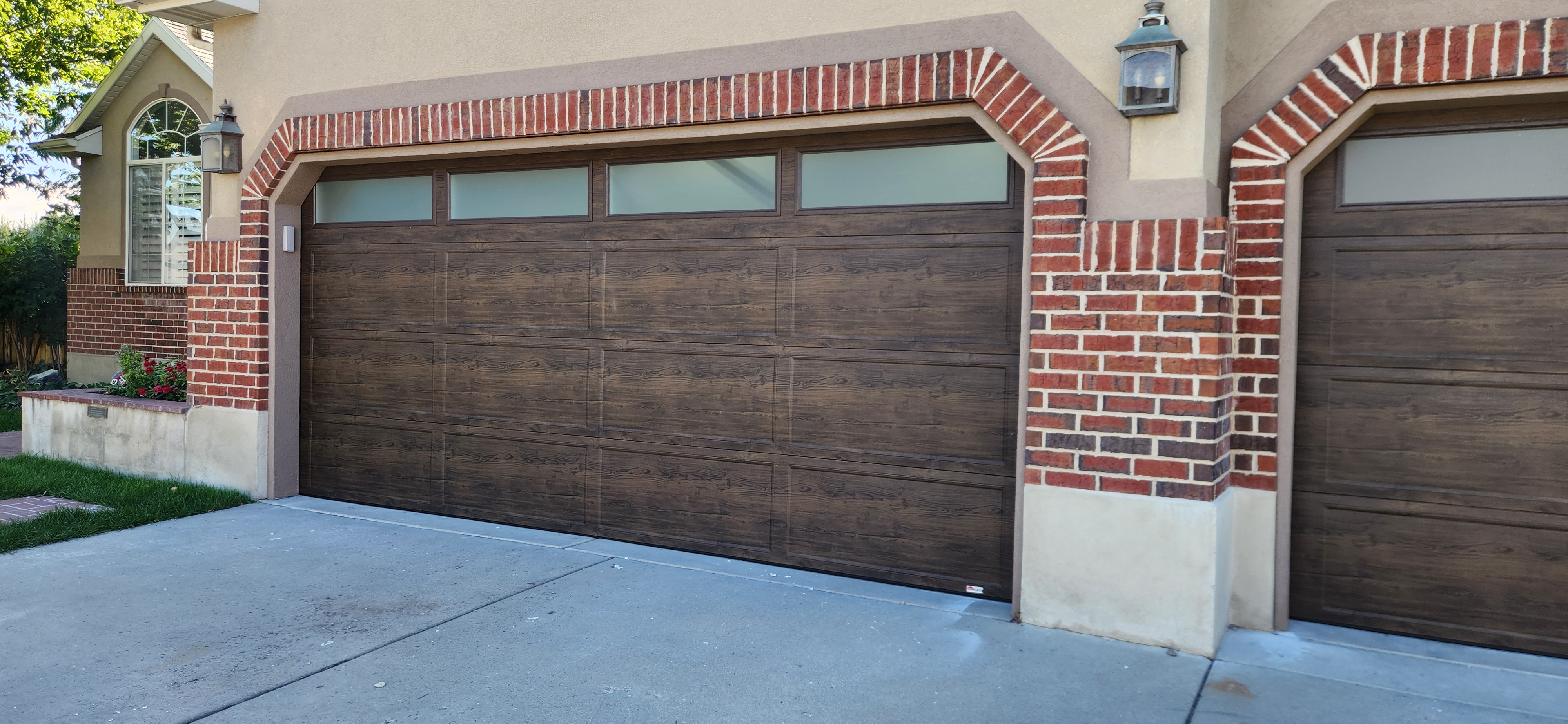 New raised panel garage door installation in Eagle Mountain, Utah