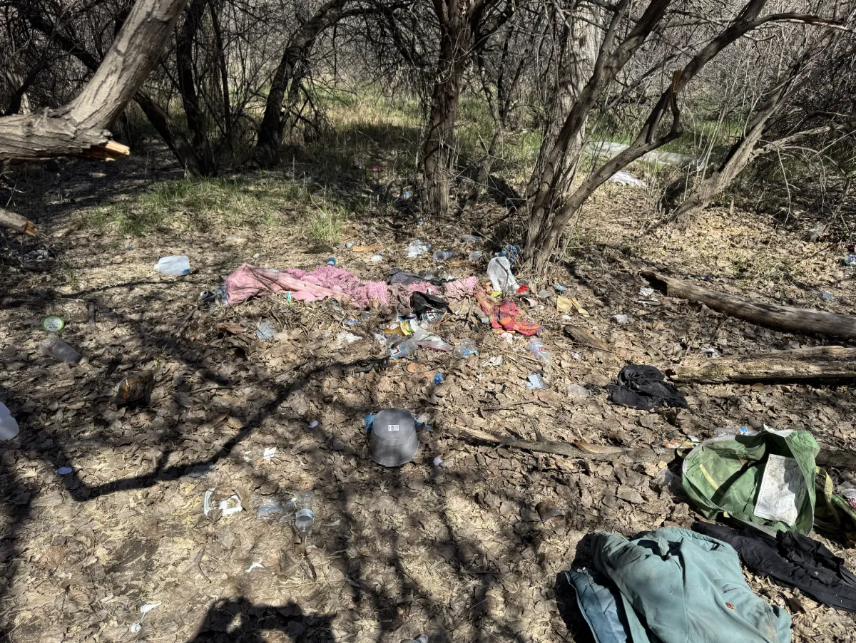 City of Billings park before cleanup