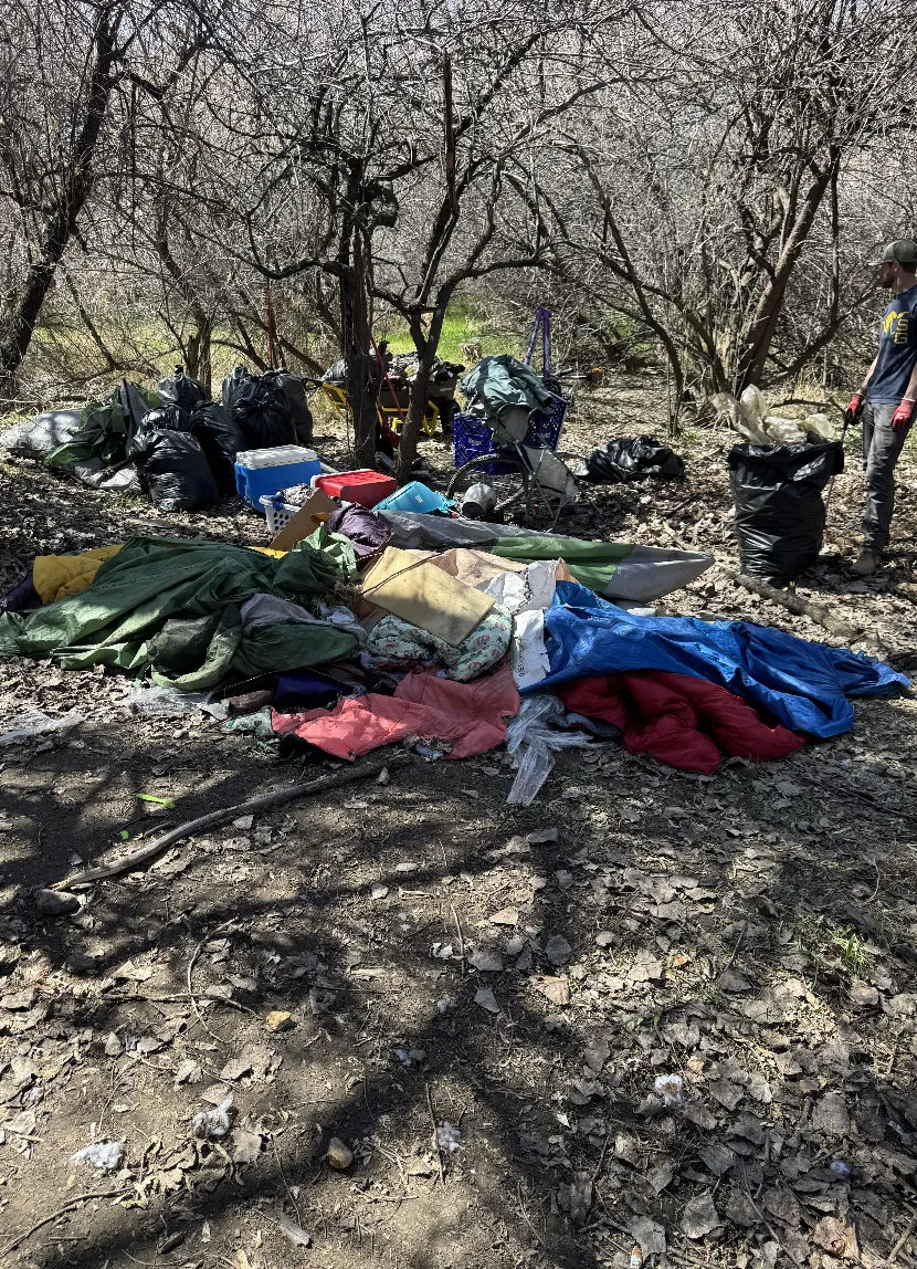 City of Billings park during cleanup