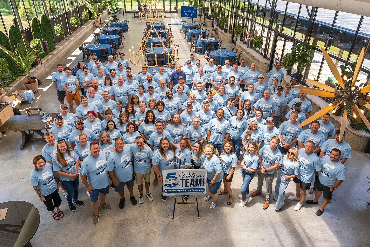 The Bath Experts team at their 5-year celebration
